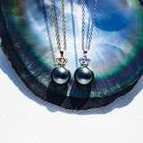 Pendentif Perle Noire Rosa - vue 3