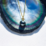 Pendentif Perle Noire Rosa - vue 2