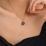 Pendentif Perle Noire Rosa - vue 8