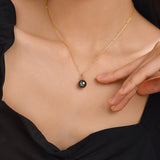 Pendentif Perle Noire Rosa - vue 5