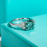 Bague de Fiançailles Emeraude - vue 3