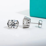 Boucle d’oreille Simple Diamant - vue 4