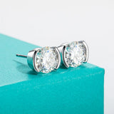 Boucle d’oreille Simple Diamant - vue 3