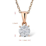 Collier Or Rose Diamant - vue 4