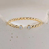 Bague de Fiançaille Minimaliste - vue 4
