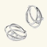 Boucle d’oreille Diamant Princesse - vue 3