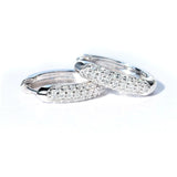 Boucle d’oreille Or Blanc Diamant - vue 4