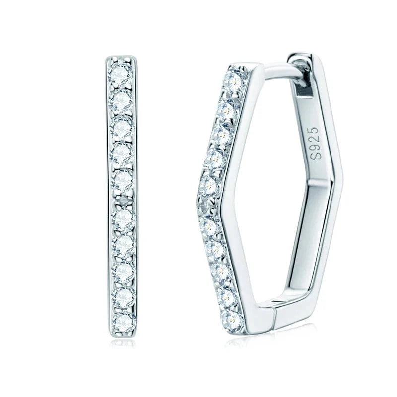 Boucle d’oreille Double Diamant - vue 1