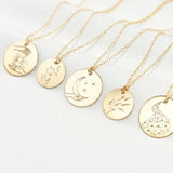 Pendentif Femme Or Moderne - vue 3