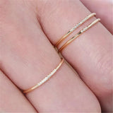 Bague Or Jaune Diamant - vue 2