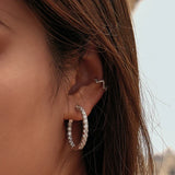 Boucle d’oreille Créole Argent - vue 3