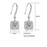Boucle d’oreille Diamant Carre - vue 5