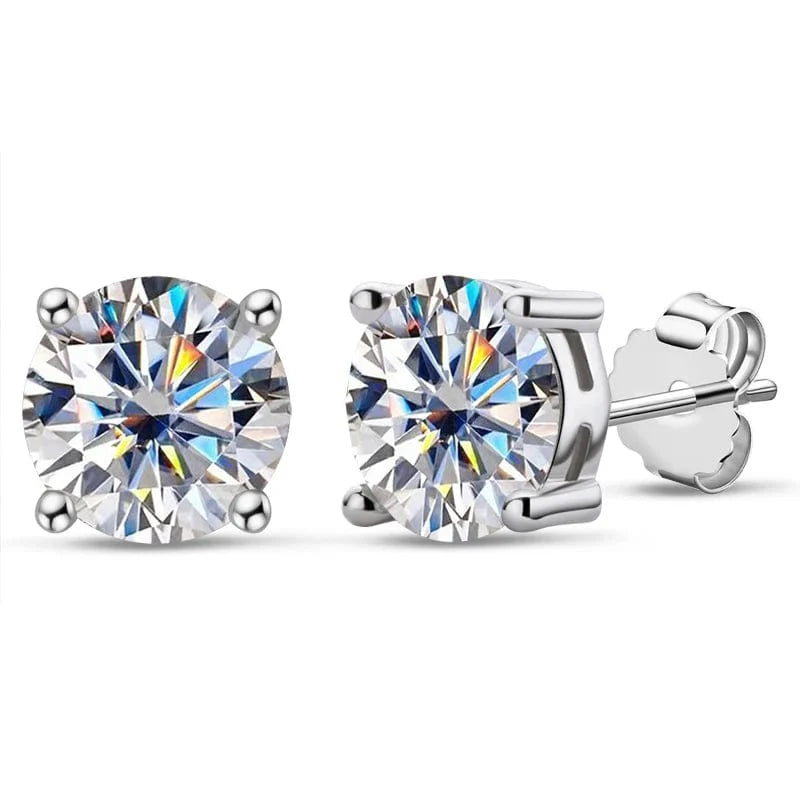 Boucle d’oreille Diamant Rond - vue 1